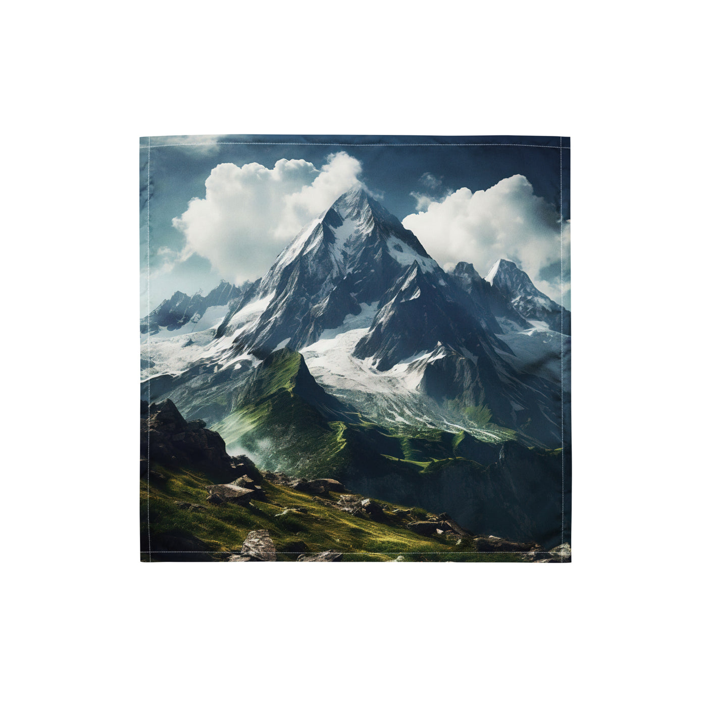 Gigantischer Berg - Landschaftsmalerei - Bandana (All-Over Print) berge xxx S