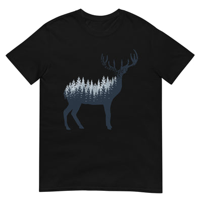 Hirsch Abstrakt - T-Shirt (Unisex) camping wandern xxx yyy zzz Black