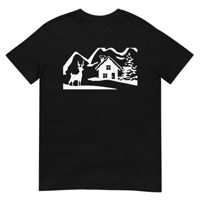 Hirsch Im Tal - T-Shirt (Unisex) camping wandern xxx yyy zzz Black