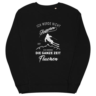 Nicht aufgeben aber fluchen - Ski - (SK) - Unisex Organic Sweatshirt | SOL'S 03574 xxx yyy zzz Black