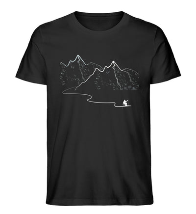 Schifahren - Herren Organic T-Shirt ski Schwarz
