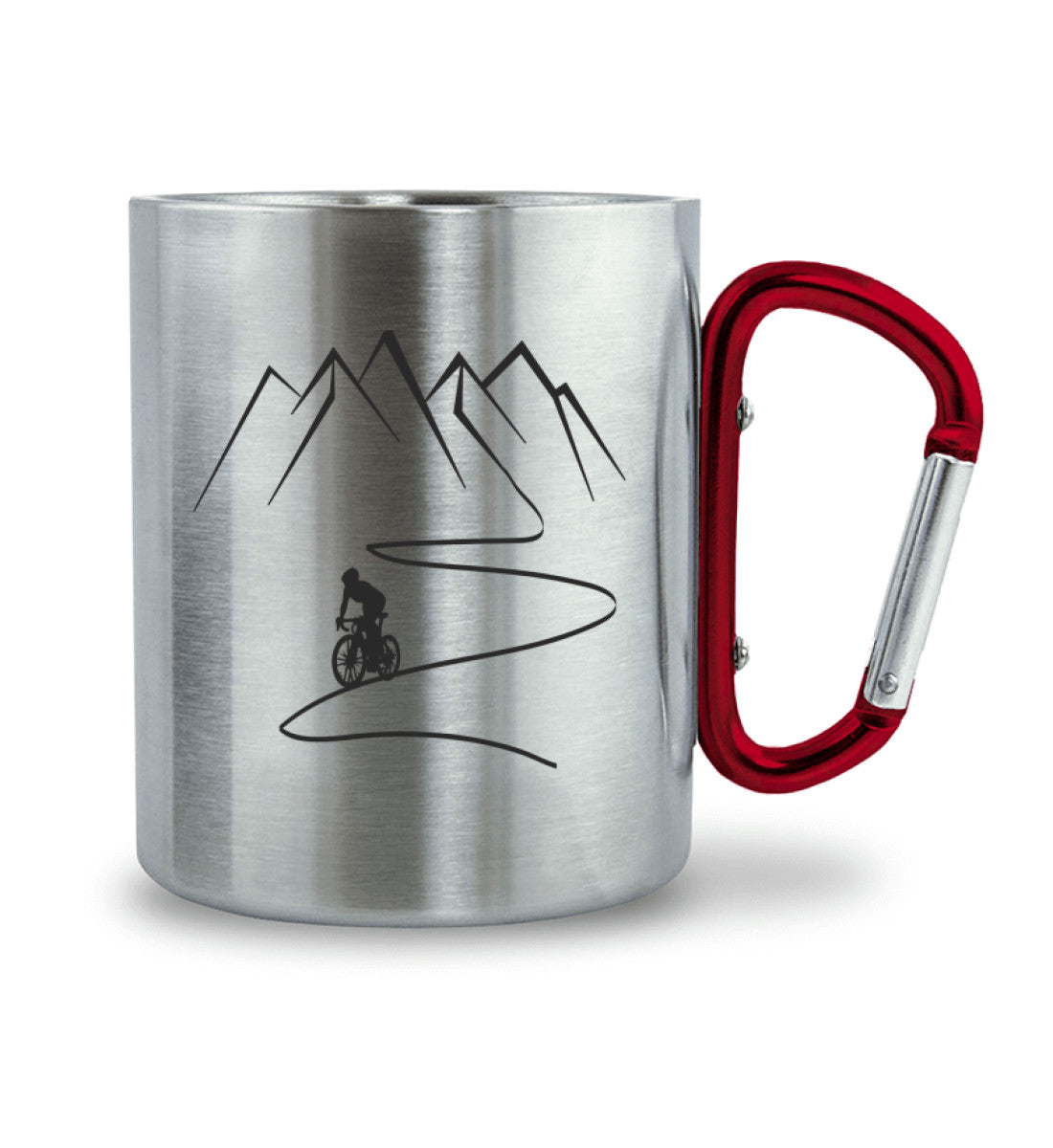 Mountainbiken und Berge - Karabiner Tasse