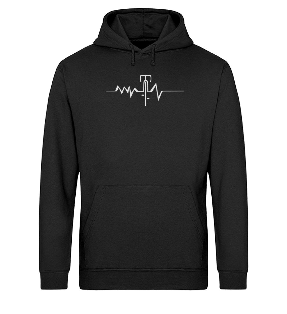 rennrad pullover Herzschlag Rennrad - Unisex Organic Hoodie