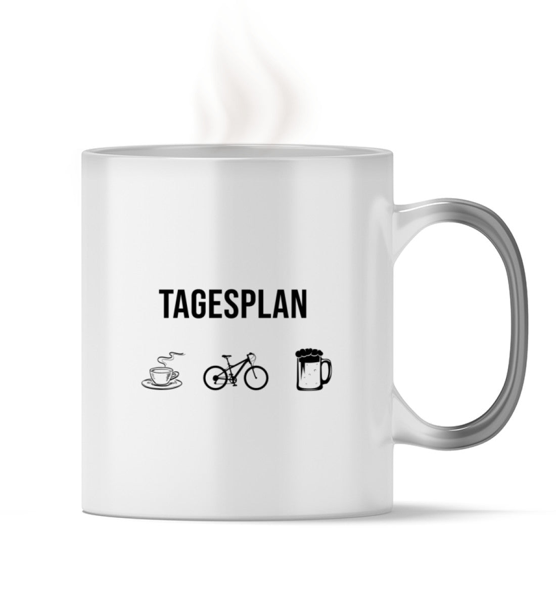 mountainbike tassen Tagesplan Kaffee, Fahrrad und Bier - Zauber Tasse