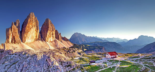 Mountain hiking in the Dolomites
