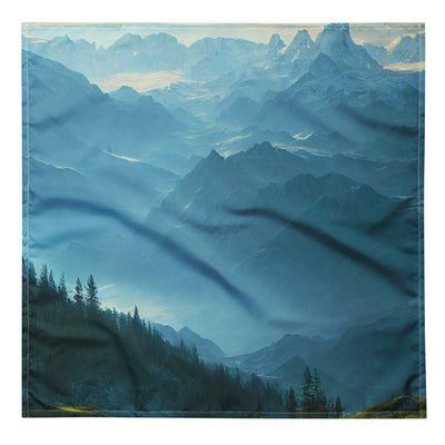 Gebirge, Wald und Bach - Bandana (All-Over Print) berge xxx L
