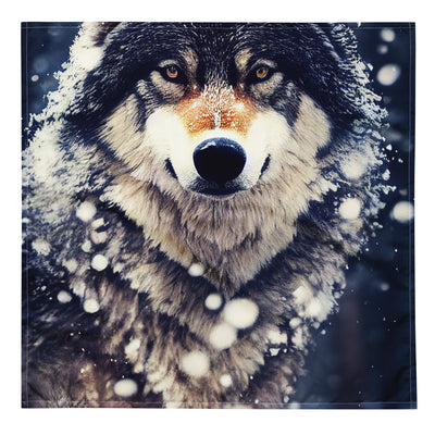 Wolf im Schnee - Episches Foto - Bandana (All-Over Print) camping xxx L