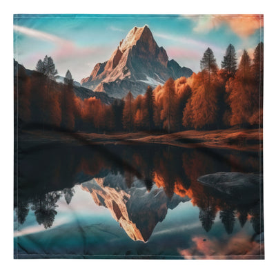 Bergsee, Berg und Bäume - Foto - Bandana (All-Over Print) berge xxx L