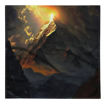 Himalaya Gebirge, Sonnenuntergang - Landschaft - Bandana (All-Over Print) berge xxx L