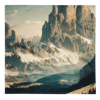 Dolomiten - Landschaftsmalerei - Bandana (All-Over Print) berge xxx L