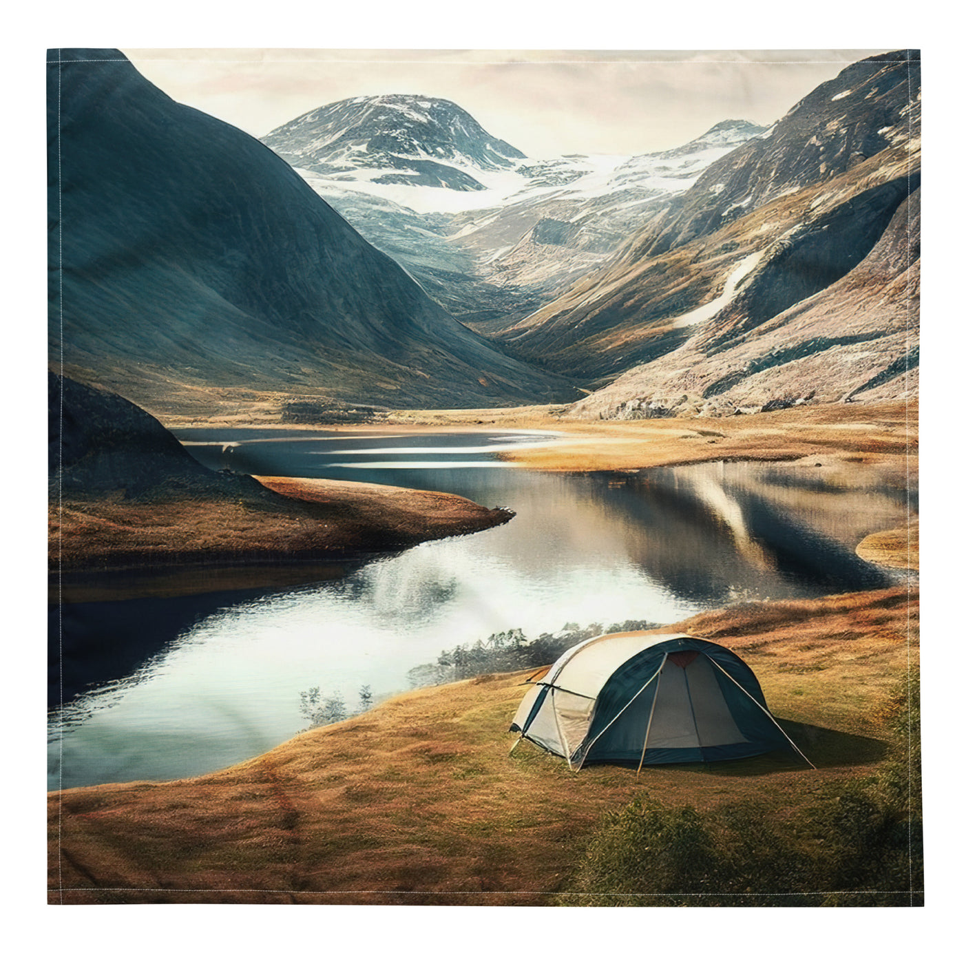 Zelt, Berge und Bergsee - Bandana (All-Over Print) camping xxx L