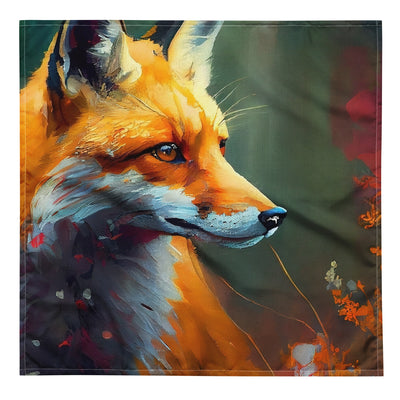 Fuchs - Ölmalerei - Schönes Kunstwerk - Bandana (All-Over Print) camping xxx L