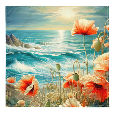 Blumen, Meer und Sonne - Malerei - Bandana (All-Over Print) camping xxx L