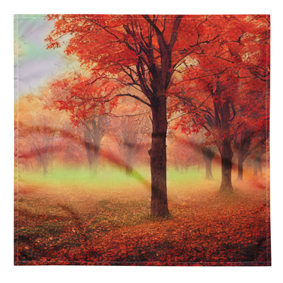 Wald im Herbst - Rote Herbstblätter - Bandana (All-Over Print) camping xxx L