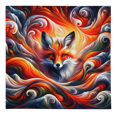 Abstraktes Kunstwerk, das den Geist der Alpen verkörpert. Leuchtender Fuchs in den Farben Orange, Rot, Weiß - Bandana (All-Over Print) camping xxx yyy zzz L