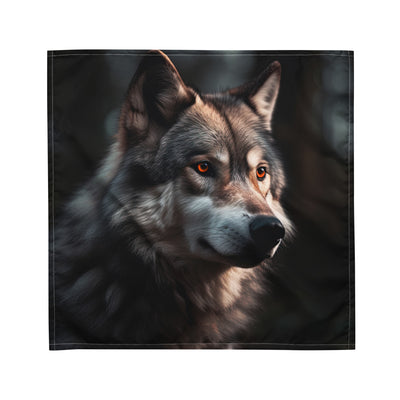 Wolf Porträt - Fotorealistische Malerei - Bandana (All-Over Print) camping xxx M