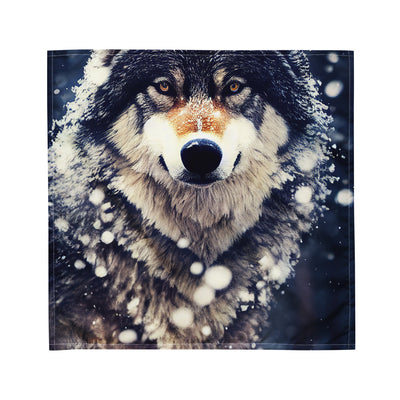 Wolf im Schnee - Episches Foto - Bandana (All-Over Print) camping xxx M