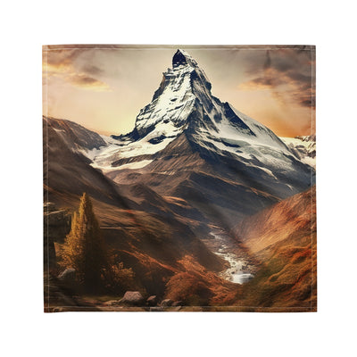 Matterhorn - Epische Malerei - Landschaft - Bandana (All-Over Print) berge xxx M