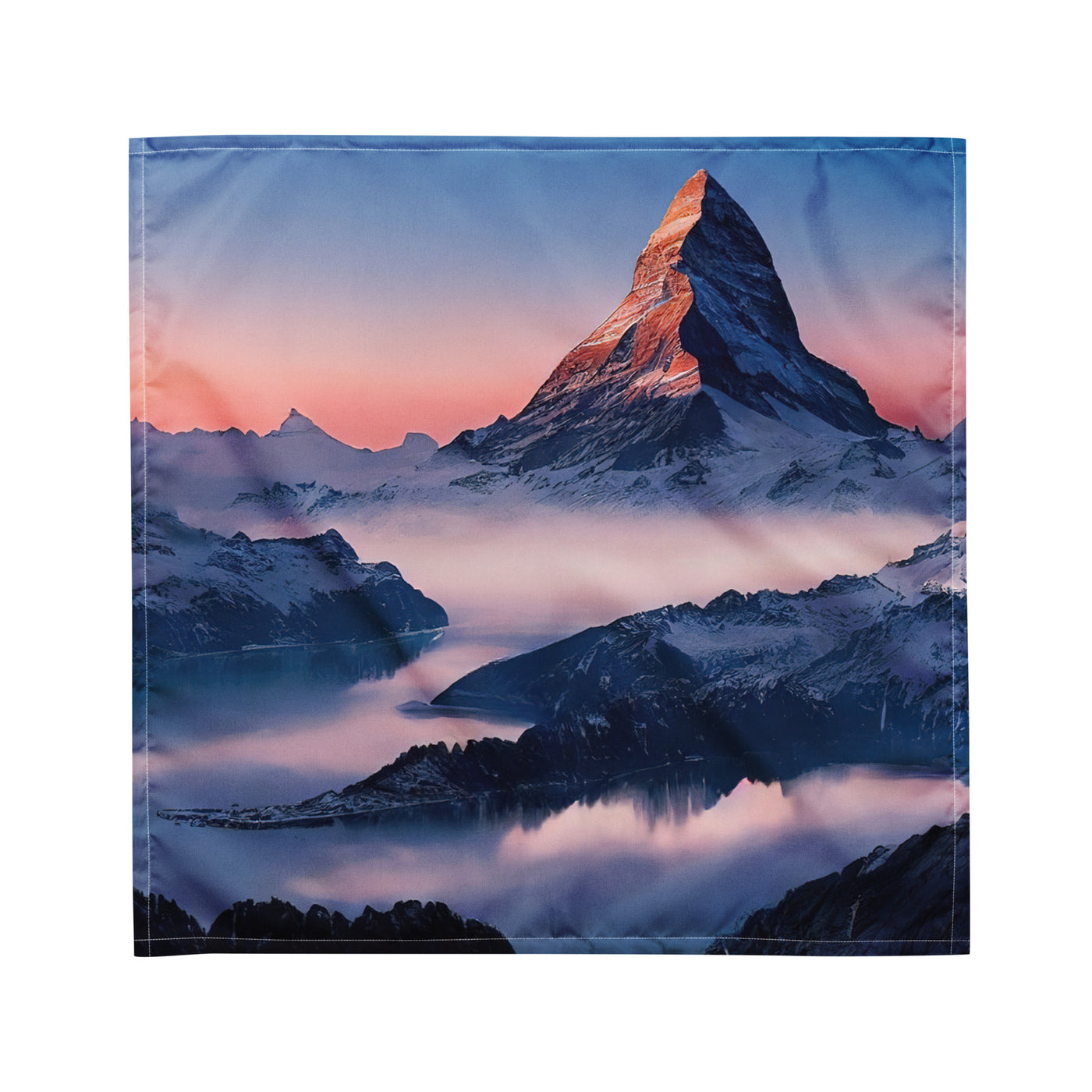 Matternhorn - Nebel - Berglandschaft - Malerei - Bandana (All-Over Print) berge xxx M