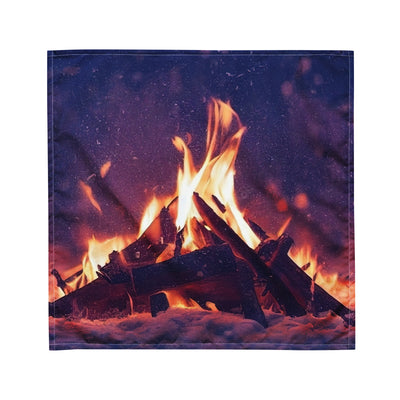 Lagerfeuer im Winter - Campingtrip Foto - Bandana (All-Over Print) camping xxx M
