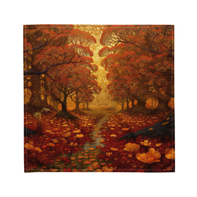 Wald im Herbst und kleiner Bach - Bandana (All-Over Print) camping xxx M