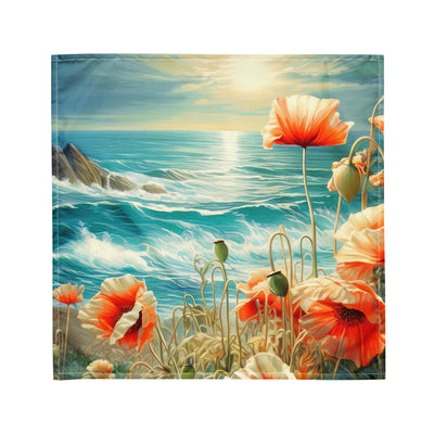 Blumen, Meer und Sonne - Malerei - Bandana (All-Over Print) camping xxx M