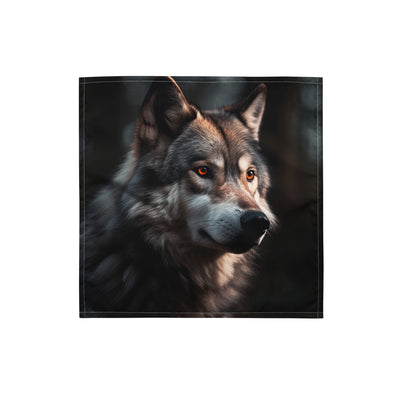 Wolf Porträt - Fotorealistische Malerei - Bandana (All-Over Print) camping xxx S