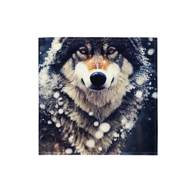 Wolf im Schnee - Episches Foto - Bandana (All-Over Print) camping xxx S