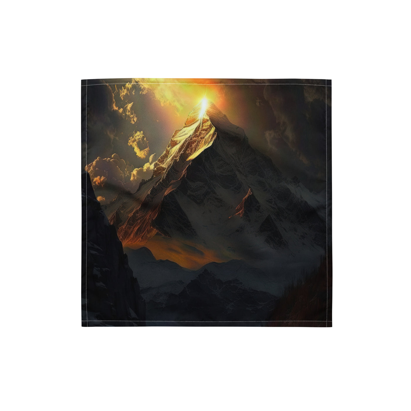 Himalaya Gebirge, Sonnenuntergang - Landschaft - Bandana (All-Over Print) berge xxx S