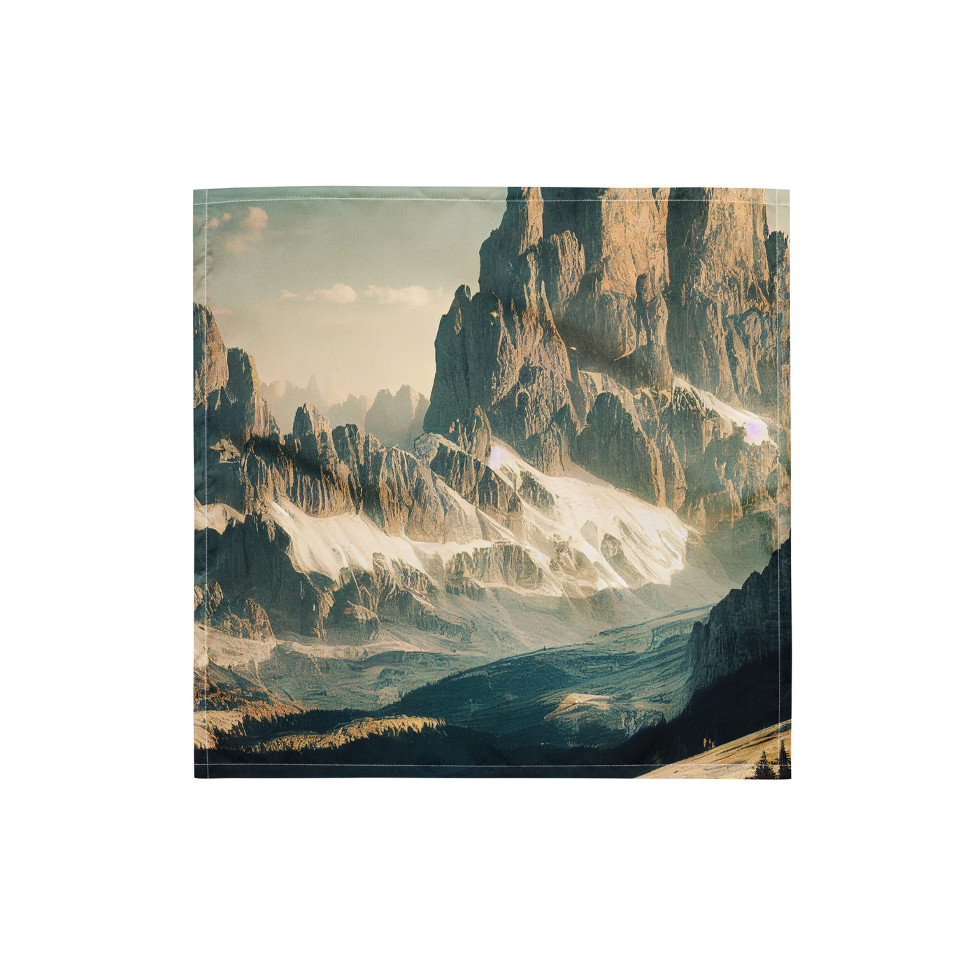 Dolomiten - Landschaftsmalerei - Bandana (All-Over Print) berge xxx S