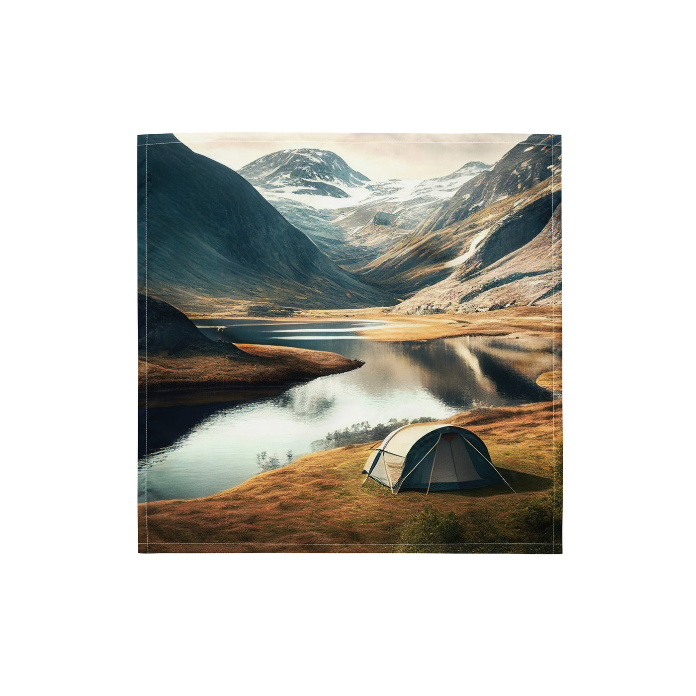 Zelt, Berge und Bergsee - Bandana (All-Over Print) camping xxx S