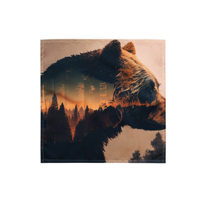Bär und Bäume Illustration - Bandana (All-Over Print) camping xxx S