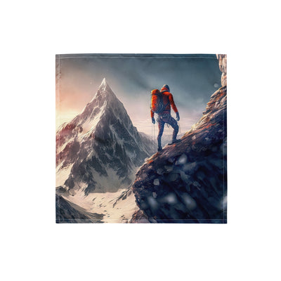 Bergsteiger auf Berg - Epische Malerei - Bandana (All-Over Print) klettern xxx S
