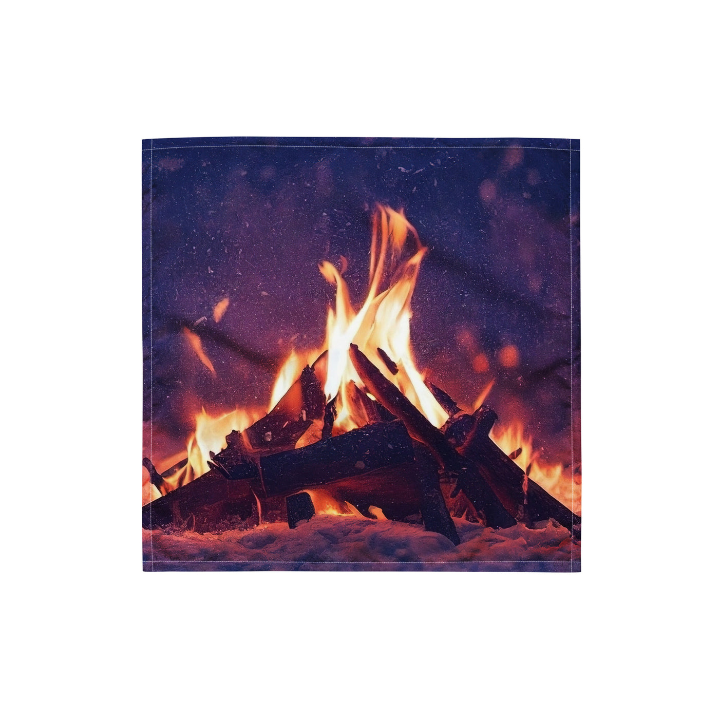 Lagerfeuer im Winter - Campingtrip Foto - Bandana (All-Over Print) camping xxx S