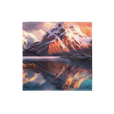 Berg und Bergsee - Landschaftsmalerei - Bandana (All-Over Print) berge xxx S