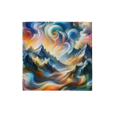 Ätherische schöne Alpen in lebendigen Farbwirbeln - Abstrakte Berge - Bandana (All-Over Print) berge xxx yyy zzz S