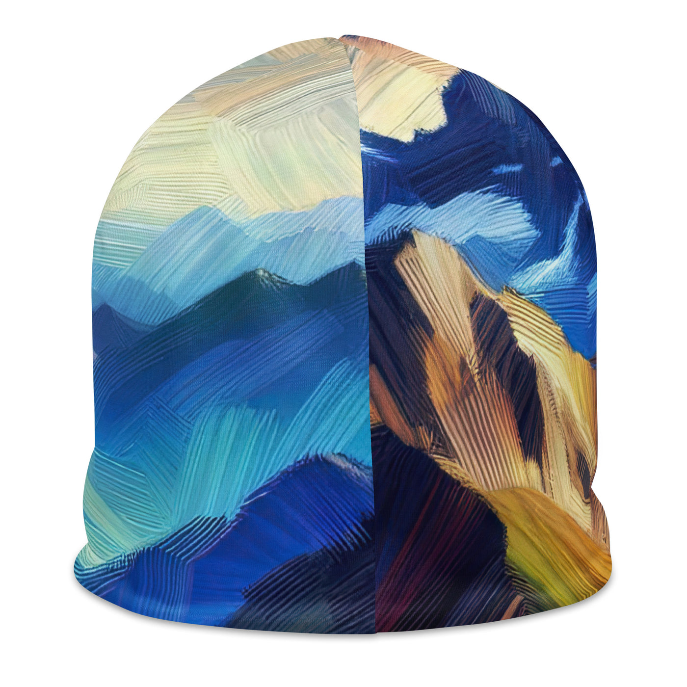 Impressionistische Alpen, lebendige Farbtupfer und Lichteffekte - Beanie (All-Over Print) berge xxx yyy zzz
