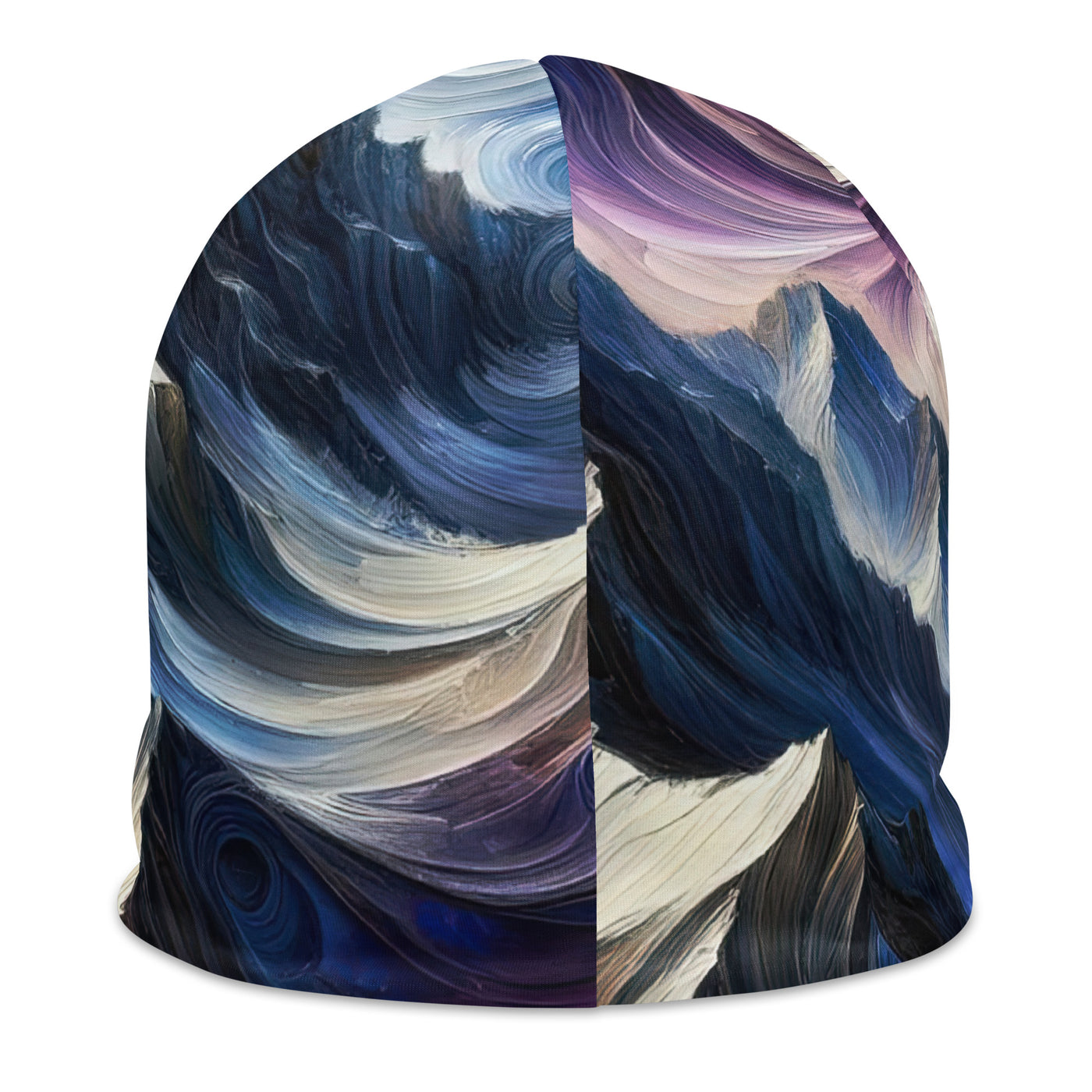 Ölgemälde der Alpen in abstraktem Expressionismus, wilde Naturdarstellung - Beanie (All-Over Print) berge xxx yyy zzz