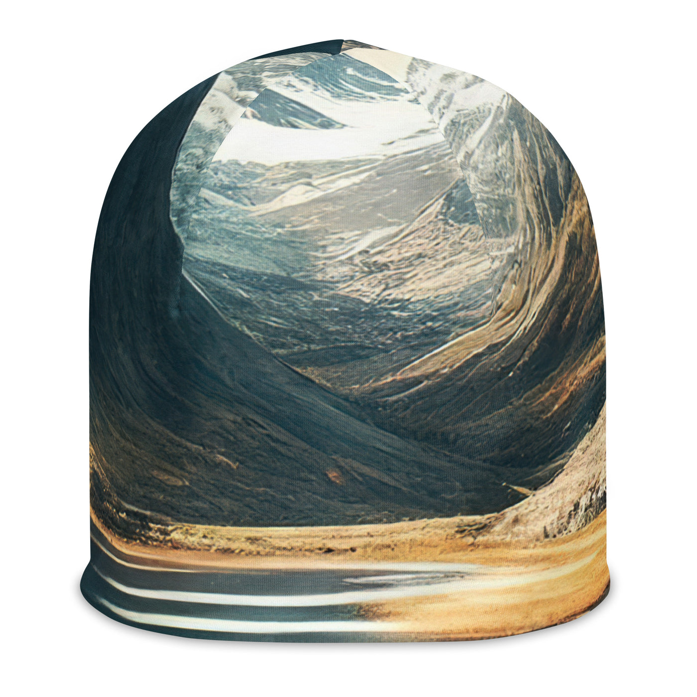 Zelt, Berge und Bergsee - Beanie (All-Over Print) camping xxx L