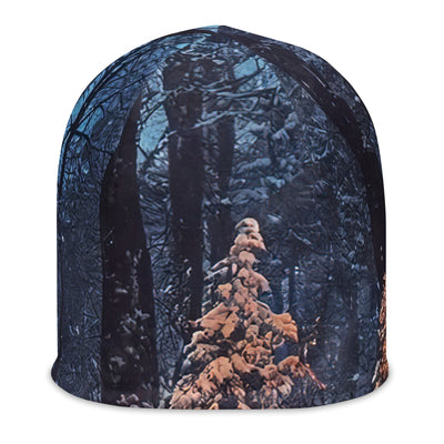 Lagerfeuer im Winter - Camping Foto - Beanie (All-Over Print) camping xxx