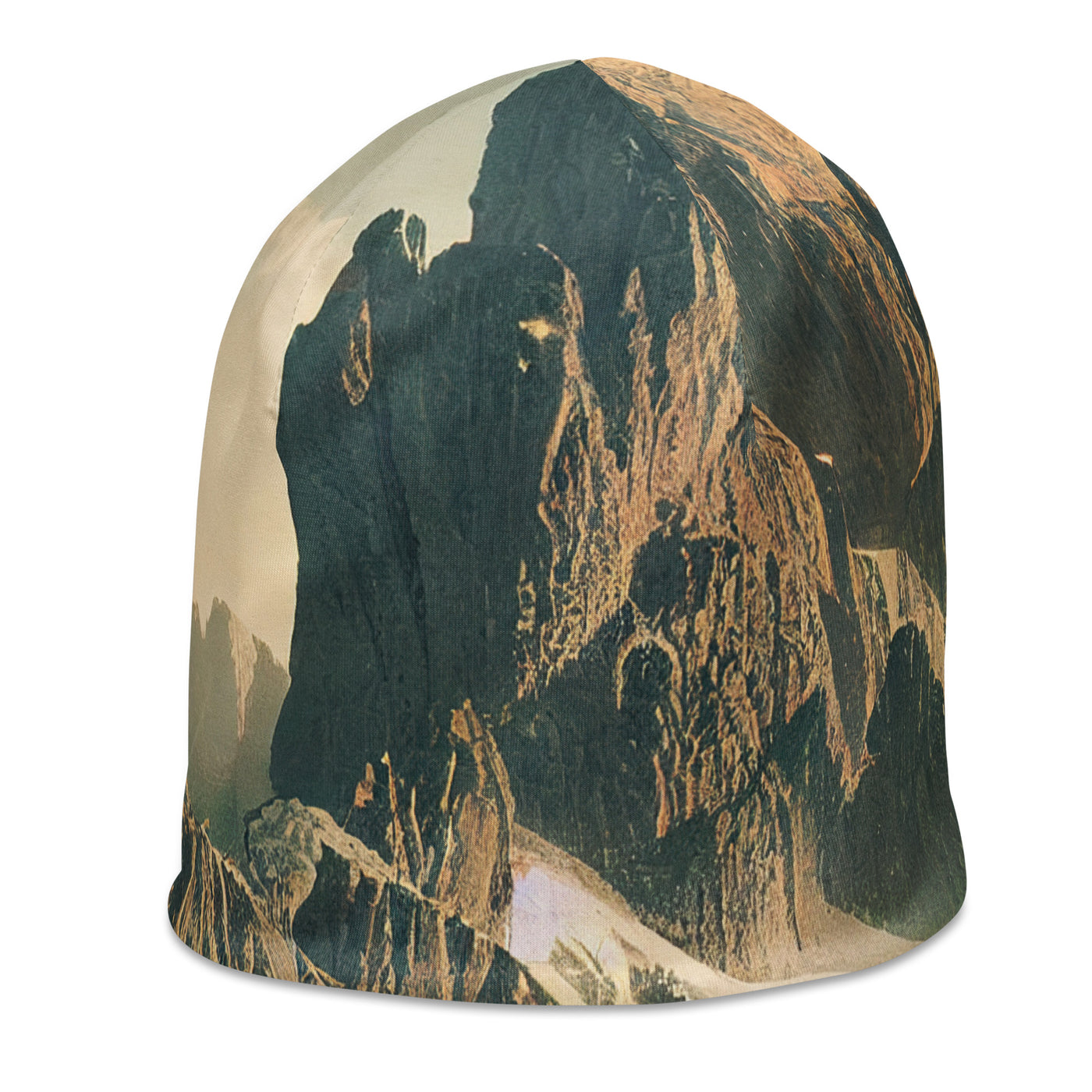 Dolomiten - Landschaftsmalerei - Beanie (All-Over Print) berge xxx