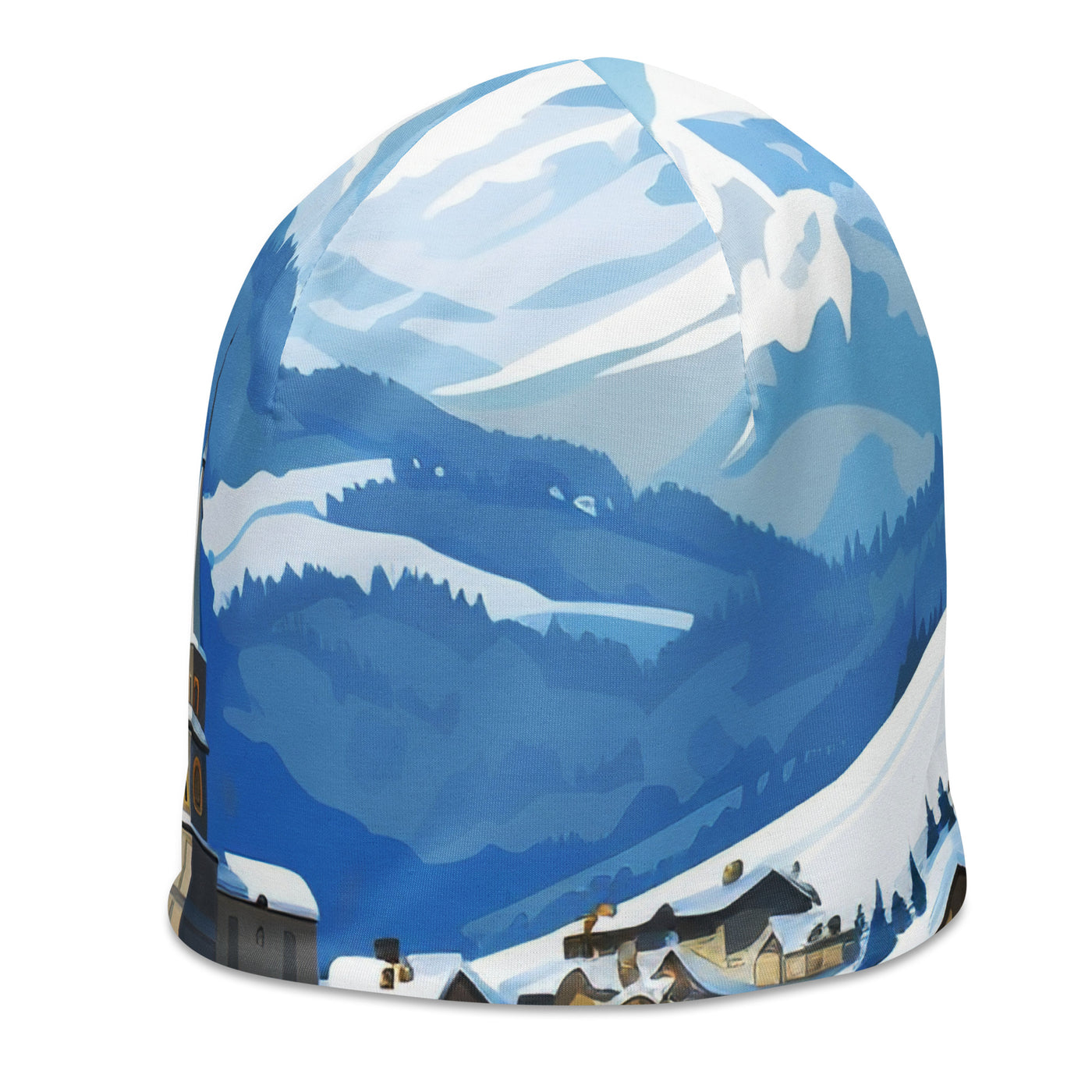 Kitzbühl - Berge und Schnee - Landschaftsmalerei - Beanie (All-Over Print) ski xxx