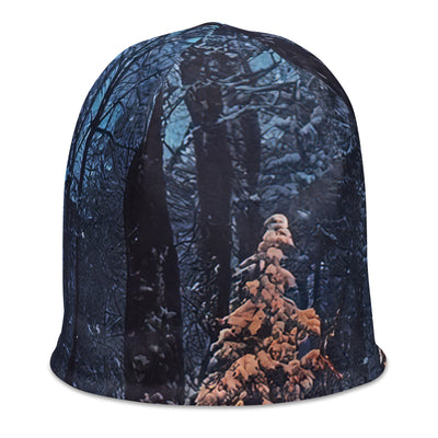 Lagerfeuer im Winter - Camping Foto - Beanie (All-Over Print) camping xxx