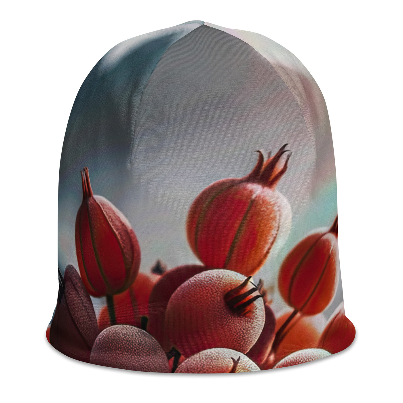 Foto einer Gruppe von Alpenbeeren mit kräftigen Farben und detaillierten Texturen - Beanie (All-Over Print) berge xxx yyy zzz