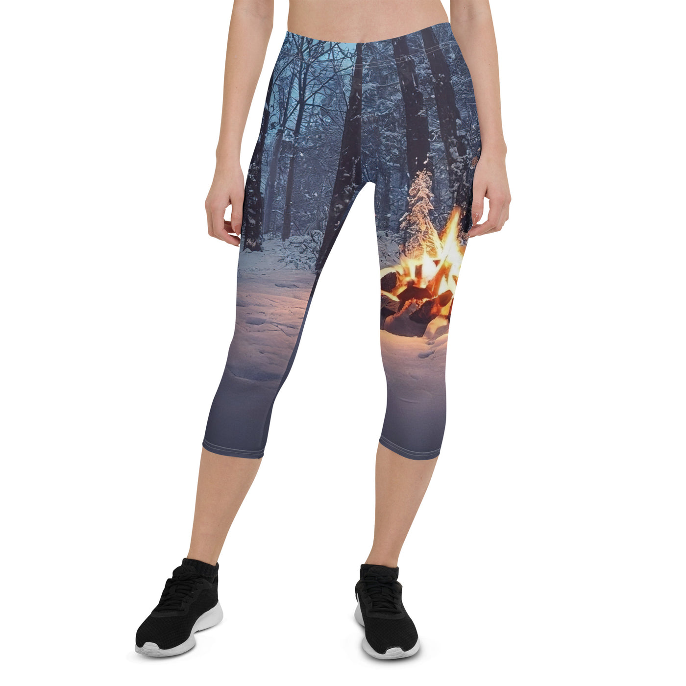 Lagerfeuer im Winter - Camping Foto - Capri Leggings (All-Over Print) camping xxx