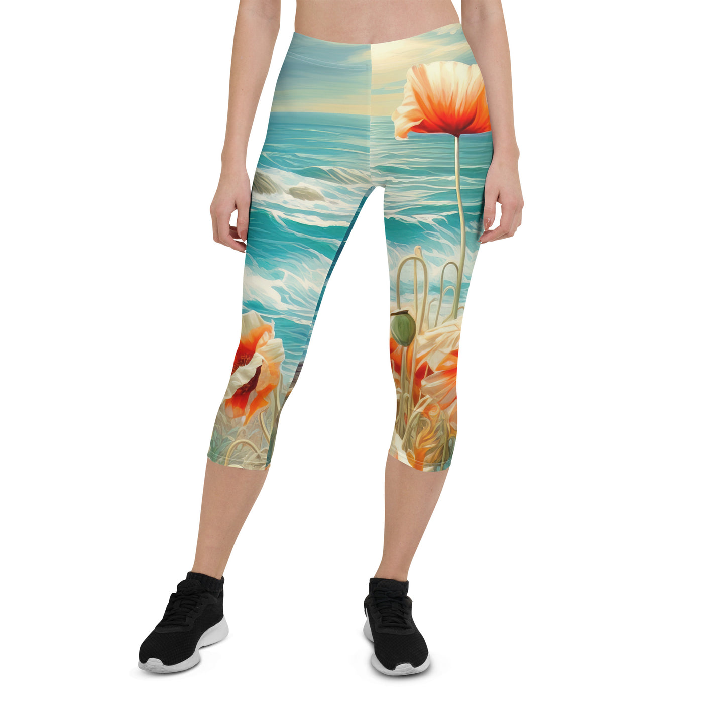 Blumen, Meer und Sonne - Malerei - Capri Leggings (All-Over Print) camping xxx XL