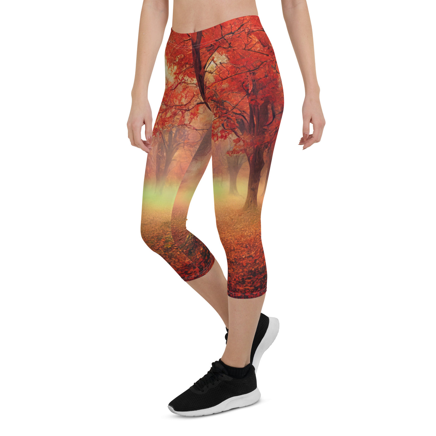 Wald im Herbst - Rote Herbstblätter - Capri Leggings (All-Over Print) camping xxx