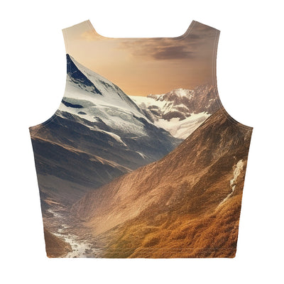 Matterhorn - Epische Malerei - Landschaft - Damen Crop Top (All-Over Print) berge xxx