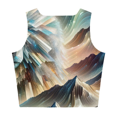 Alpen & Bär Kaleidoskop - Abstrakte Lichtkunst mit Kraft - Damen Crop Top (All-Over Print) camping xxx yyy zzz