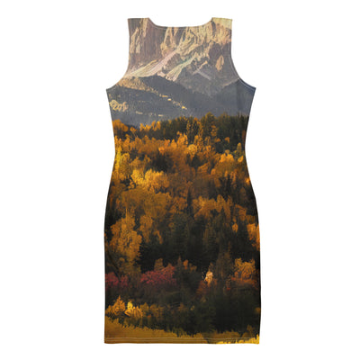 Dolomiten Berge - Malerei - Langes Damen Kleid (All-Over Print) berge xxx